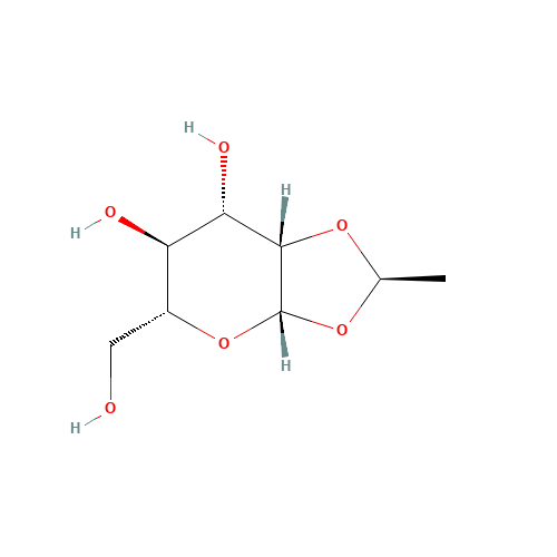 1,2-O-Ethylidene (R,S)-b-D-Mannopyranoside (CAS: 230953-16-9) - Chemical Structure and Molecular Formula 