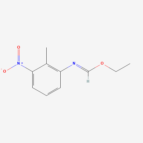 Ethyl-N-(2-methyl-3-nitrophenyl)formimidate (CAS: 115118-93-9) - Chemical Structure and Molecular Formula 