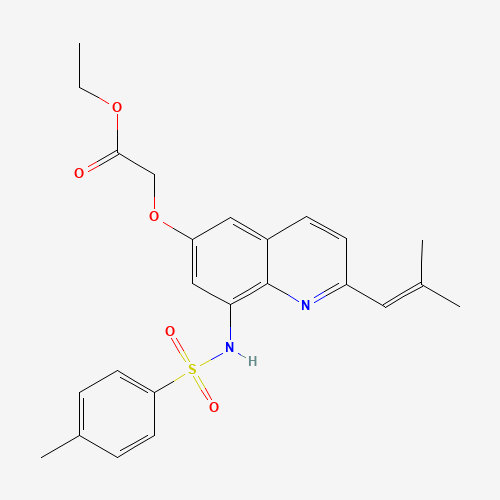 Ethyl 2-[2-(2-Methyl-1-propenyl)-6-quinolyloxy-8-p-toluenesulfonamido)acetate (CAS: 316124-90-0) - Related Chemical Product