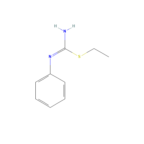S-Ethyl N-Phenylisothio Urea (CAS: 19801-34-4) - Chemical Structure and Molecular Formula 
