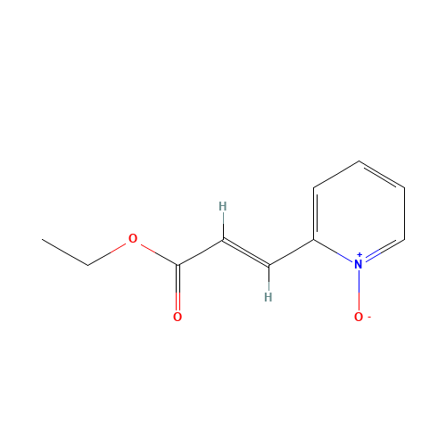 Ethyl 3-(2-Pyridinyl)acrylate, N-Oxide (CAS: 259729-55-0) - Chemical Structure and Molecular Formula 