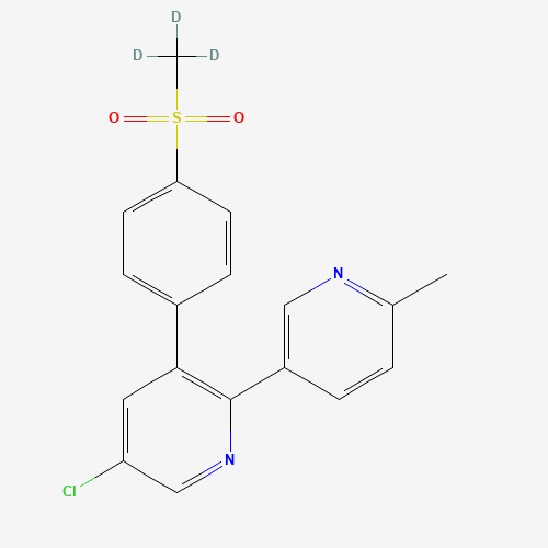 Etoricoxib-d3 (CAS: 850896-71-8) - Chemical Structure and Molecular Formula 