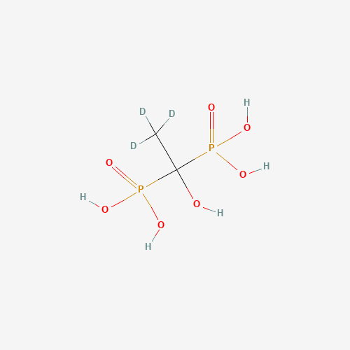 Etidronic Acid-d3 (CAS: 358730-93-5) - Chemical Structure and Molecular Formula 