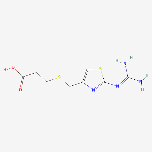 Famotidine Acid Impurity (CAS: 107880-74-0) - Chemical Structure and Molecular Formula 