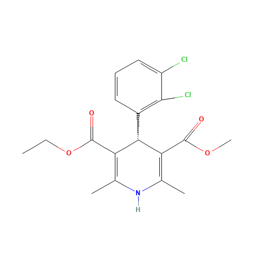 (R)-(+)-Felodipine (CAS: 119945-59-4) - Chemical Structure and Molecular Formula 