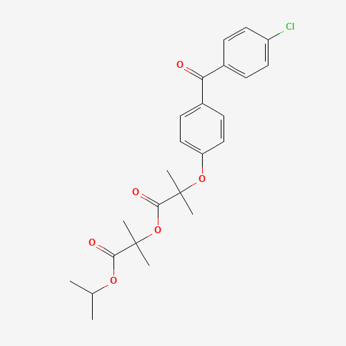 Fenofibric Acid 1,1-Dimethyl-2-(1-methylethoxy)-2-oxoethyl Ester (CAS: 217636-48-1) - Related Chemical Product