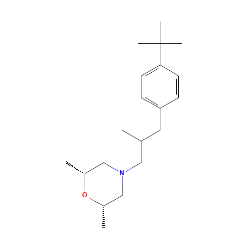 Fenpropimorph (CAS: 67564-91-4) - Chemical Structure and Molecular Formula 