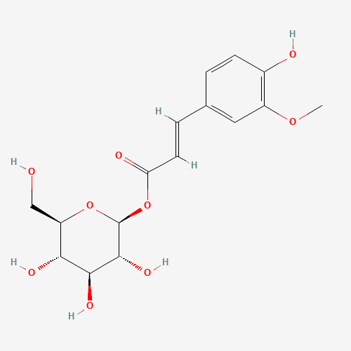 Ferulic Acid Acyl-b-D-glucoside (CAS: 7196-71-6) - Chemical Structure and Molecular Formula 