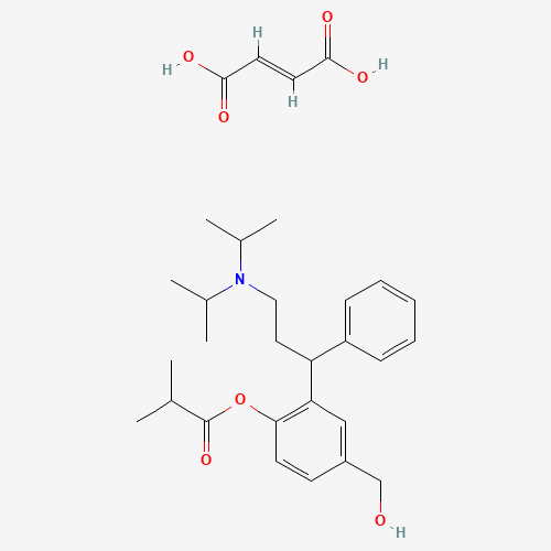 rac Fesoterodine Fumarate (CAS: 1333234-73-3) - Chemical Structure and Molecular Formula 