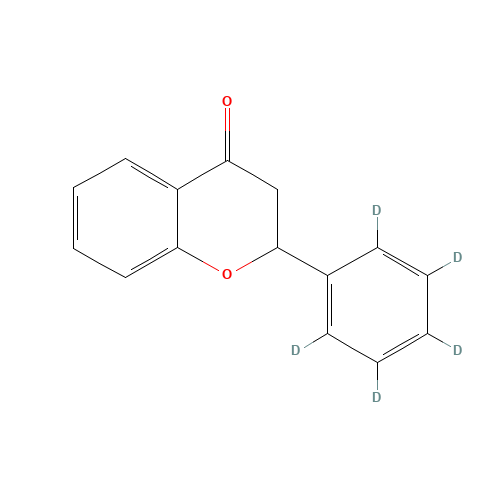 Flavanone-d5 (CAS: 146196-91-0) - Chemical Structure and Molecular Formula 