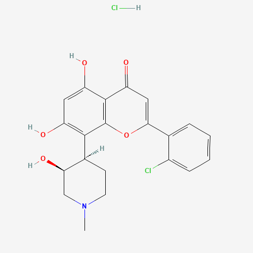 Flavopiridol Hydrochloride (CAS: 131740-09-5) - Chemical Structure and Molecular Formula 