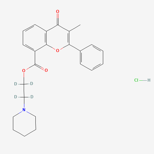 Flavoxate-d4 Hydrochloride (CAS: 1189678-43-0) - Chemical Structure and Molecular Formula 