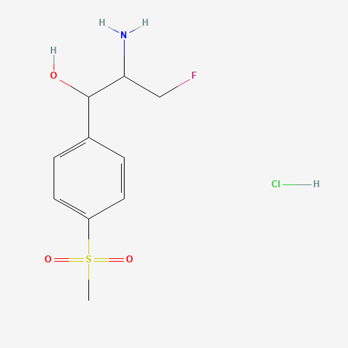 Florfenicol Amine Hydrochloride (CAS: 108656-33-3) - Chemical Structure and Molecular Formula 
