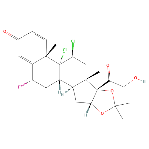 Flucloronide (CAS: 3693-39-8) - Chemical Structure and Molecular Formula 