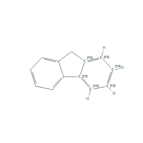 Fluorene-13C6 (CAS: 1189497-69-5) - Chemical Structure and Molecular Formula 