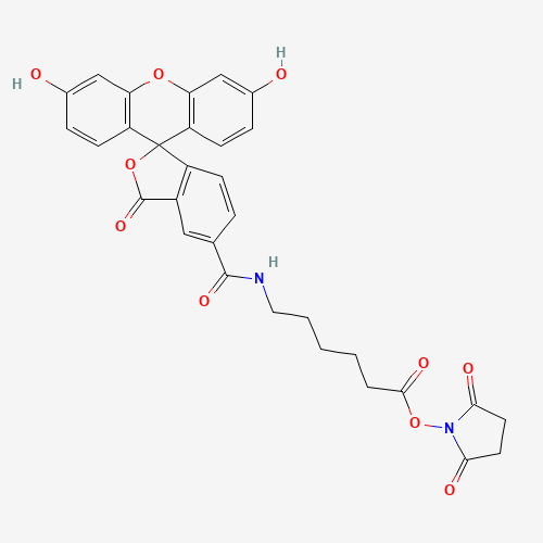 6-(Fluorescein-5-carboxamido)hexanoic Acid Succinimidyl Ester (CAS: 148356-00-7) - Related Chemical Product