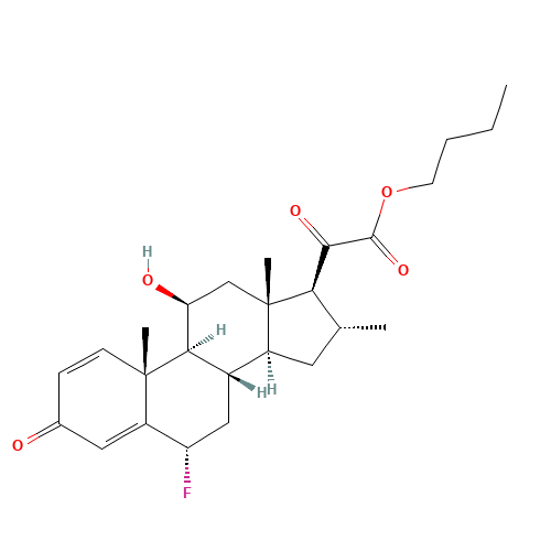 Fluocortin Butyl Ester (CAS: 41767-29-7) - Chemical Structure and Molecular Formula 