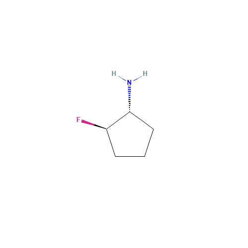 (1R,2R)-2-Fluorocyclopentanamine (CAS: 939398-71-7) - Chemical Structure and Molecular Formula 