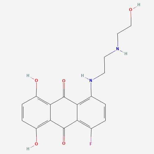 1-Fluoro-1-des[2-[(2-Hydroxyethyl)amino]ethylamino] Mitoxantrone (CAS: 1195810-93-5) - Chemical Structure and Molecular Formula 