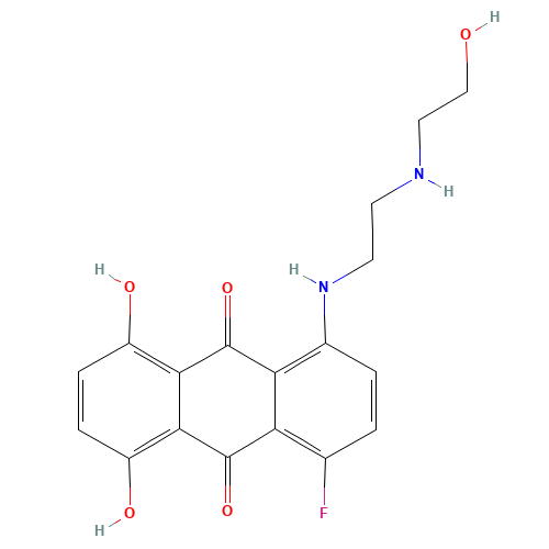 1-Fluoro-1-des[2-[(2-Hydroxyethyl)amino]ethylamino] Mitoxantrone (CAS: 1195810-93-5) - Related Chemical Product
