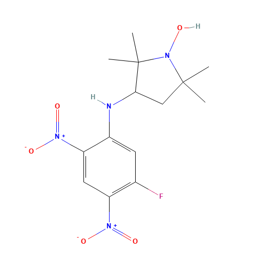 3-(5-Fluoro-2,4-dinitroanilino)-2,2,5,5,-tetramethyl-1-pyrrolidinyloxy (CAS: 73784-45-9) - Related Chemical Product