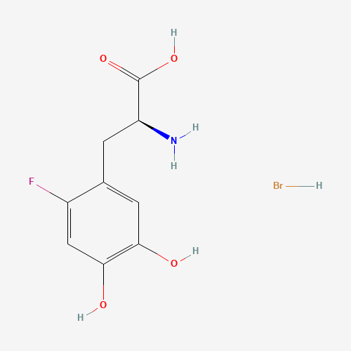 6-Fluoro L-DOPA Hydrobromide Salt (CAS: 154051-94-2) - Chemical Structure and Molecular Formula 