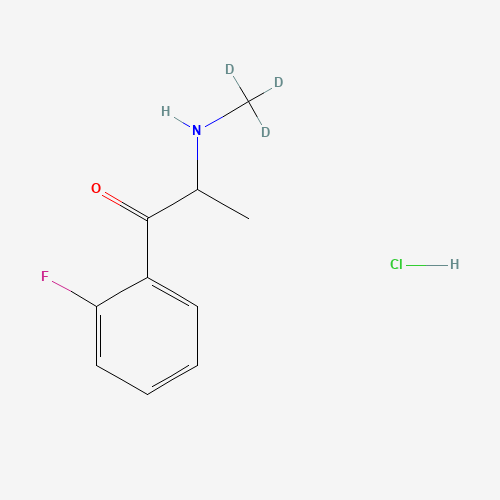 2-Fluoroephedrone-d3 Hydrochloride (CAS: 1346599-55-0) - Chemical Structure and Molecular Formula 