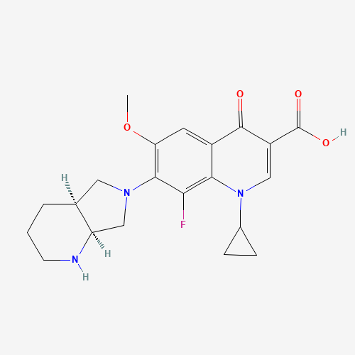 8-Fluoro-6-methoxy Moxifloxacin Dihydrochloride (CAS: 1029364-77-9) - Chemical Structure and Molecular Formula 