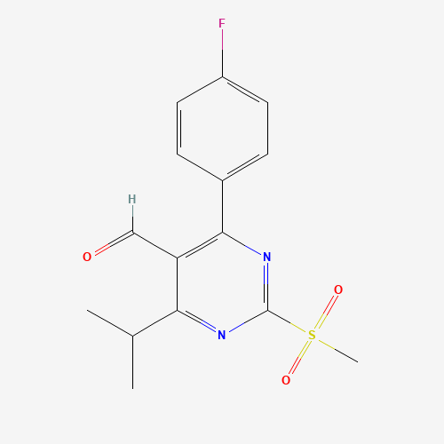 4-(4-Fluorophenyl)-5-formyl-6-isopropyl-2-methylsulfonylpyrimidine (CAS: 849470-61-7) - Related Chemical Product