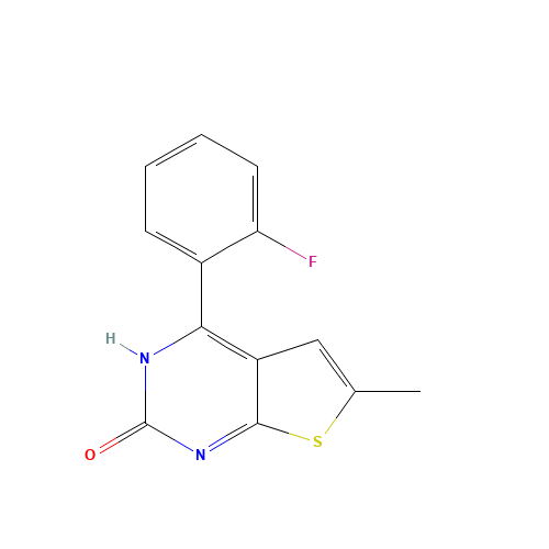 4-(2-Fluorophenyl)-6-methylthieno[2,3-d]pyrimidin-2(1H)-one (CAS: 50263-91-7) - Related Chemical Product