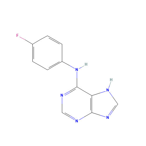 (4-Fluorophenyl)(9H-purin-6-yl)amine (CAS: 73663-95-3) - Related Chemical Product