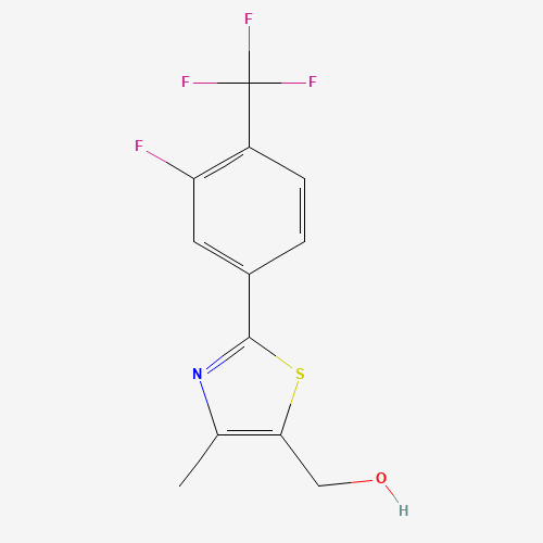 2-[3-Fluoro-4-(trifluoromethyl)phenyl]-4-methyl-5-hydroxymethyl Thiazole (CAS: 317319-27-0) - Related Chemical Product