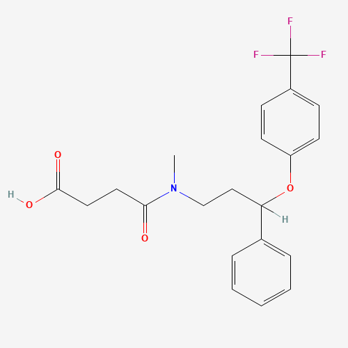 4-(Methyl{3-phenyl-3-[4-(trifluoromethyl)phenoxy]propyl}amino)-4-oxobutanoic acid (CAS: 1026723-45-4) - Related Chemical Product