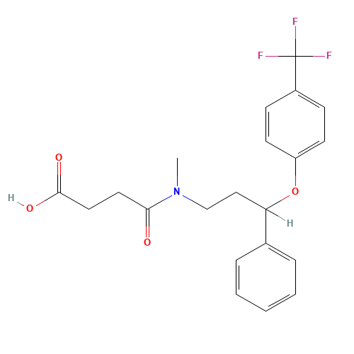 4-(Methyl{3-phenyl-3-[4-(trifluoromethyl)phenoxy]propyl}amino)-4-oxobutanoic acid (CAS: 1026723-45-4) - Related Chemical Product