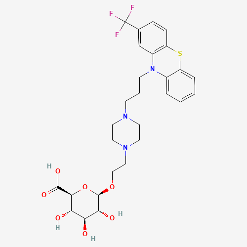 Fluphenazine b-D-Glucuronide (CAS: 133310-09-5) - Chemical Structure and Molecular Formula 