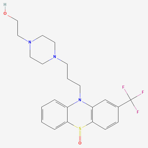 Fluphenazine Sulfoxide (CAS: 1674-76-6) - Chemical Structure and Molecular Formula 