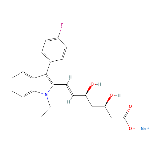 Fluvastatin N-Ethyl Sodium Salt (Fluvastatin Impurity) (CAS: 93936-64-2) - Related Chemical Product