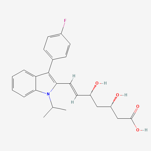 (3S,5R)-Fluvastatin Sodium Salt chemical structure (3S,5R)-Fluvastatin Sodium Salt (CAS: 155229-76-8) - Chemical Structure and Molecular Formula