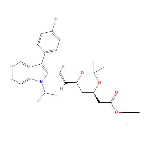 (3R,5S)-Fluvastatin-3,5-acetonide tert-Butyl Ester (CAS: 500731-91-9) - Related Chemical Product