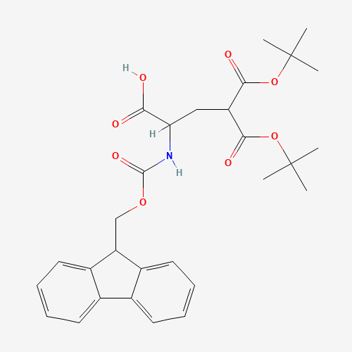N-Fmoc-D,L-γ-carboxyglutamic Acid γ,γ-Di-t-butyl Ester (CAS: 308357-14-4) - Chemical Structure and Molecular Formula 