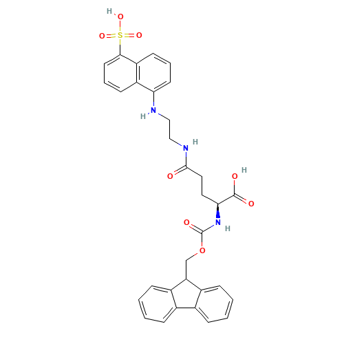 Fmoc-g-[b-(5-naphthyl Sulfonic Acid)-ethylenediamine]-L-glutamic Acid (CAS: 193475-66-0) - Related Chemical Product