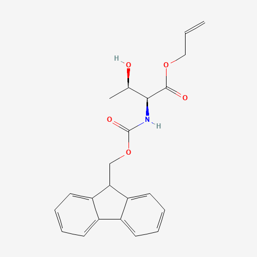 N-Fmoc-L-threonine Allyl Ester (CAS: 136523-92-7) - Chemical Structure and Molecular Formula 