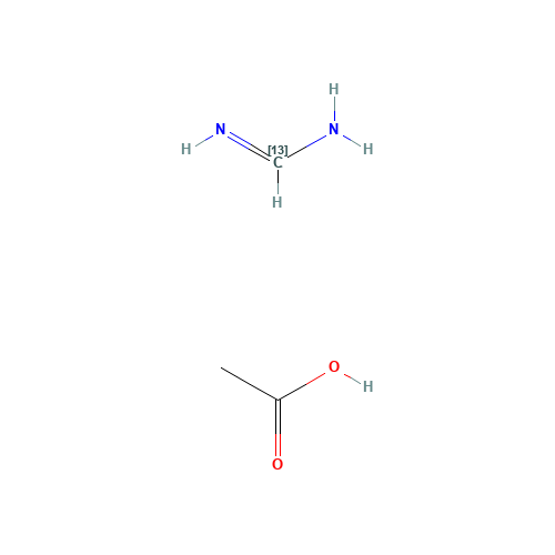 Formamidine-13C Acetate (CAS: 1215714-80-9) - Chemical Structure and Molecular Formula 