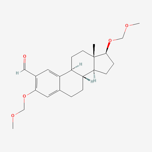 2-Formyl-3,17b-O-bis(methoxymethyl)estradiol (CAS: 123715-80-0) - Chemical Structure and Molecular Formula 