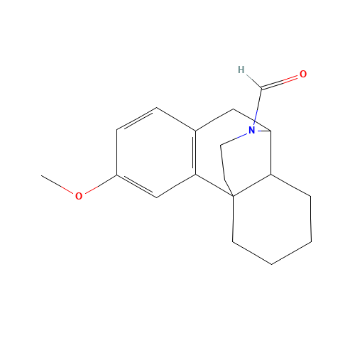 N-Formyl Dextromethorphan (CAS: 28973-48-0) - Chemical Structure and Molecular Formula 