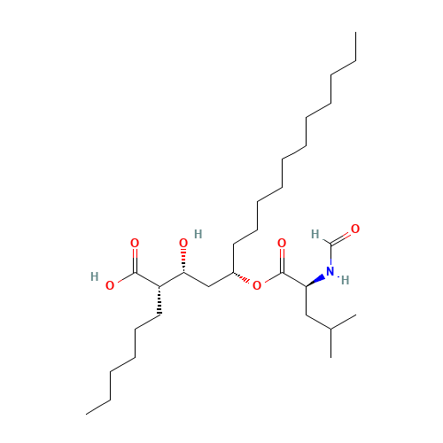 (2S,3R,5S)-5-[(N-Formyl-L-leucyl)oxy]-2-hexyl-3-hydroxyhexadecanoic Acid (CAS: 130793-28-1) - Related Chemical Product