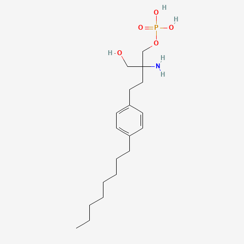 rac FTY720 Phosphate (CAS: 402615-91-2) - Chemical Structure and Molecular Formula 