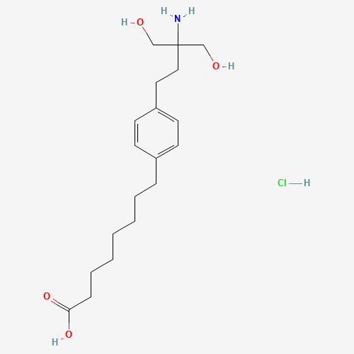 FTY720 Octanoic Acid Hydrochloride (CAS: 896472-95-0) - Chemical Structure and Molecular Formula 