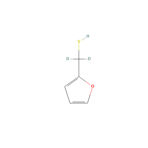 Furfuryl Mercaptam-d2 (CAS: 136430-22-3) - Chemical Structure and Molecular Formula 