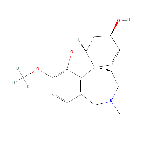 Galanthamine-O-methyl-d3 (CAS: 1279031-09-2) - Chemical Structure and Molecular Formula 